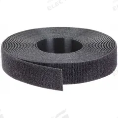 PANDUIT Hook-and-Loop Cable Tie Roll: 15 ft Lg, 0.75 in Wd, 50 lb Tensile Strength, Black (MPN HLS-15R0). Key specifications — Color: Black; Material: Nylon; Brand: PANDUIT.