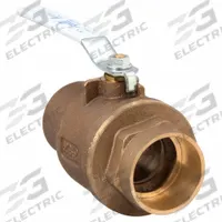 APOLLO Manual Two-Way Ball Valve: 2 1/2 in Size, Bronze, Straight, Sweat x Sweat, Std Port Ball Port (MPN 70LF209 01). Key specifications — Brand: APOLLO; Handle: Lever.