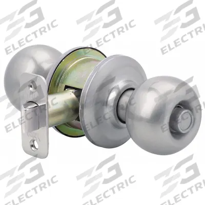YALE Door Lockset: Nickel - Privacy Knob Locksets