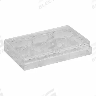 DYNALON Tissue Culture Well Plate: Sterile, 6 Wells, 3 mL, 85.2 mm_127.3 mm Dia - Cell Culture Plates