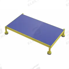 TRI-ARC Adjustable Height Work Platform: 14 in Platform Ht - Max, 19 in Platform Wd, Steel, Adj Ht (MPN MCOS36199). Key specifications — Brand: TRI-ARC; Color: Blue; Tread Type: Antifatigue Mat.