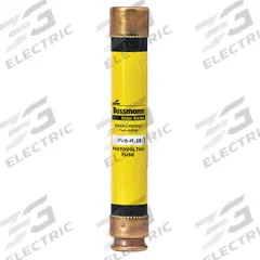 Solar Fuse: PVS-R Series, Fast-Acting, 25 A, 600 V DC (MPN PVS-R-25). Key specifications — Series: PVS-R; Brand: BUSSMANN; Voltage Compatability: AC/DC.