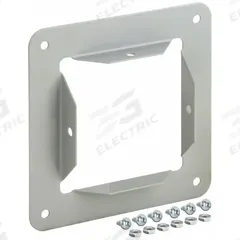HOFFMAN Wireway Panel Adapter: 2 1/2 in Wd, 2 1/2 in Ht, 16 ga Gauge, 1, Without Knockouts, Steel (MPN F22GPA). Key specifications — Brand: HOFFMAN; Finish: Painted; With/Without Knockouts - Broad: No.