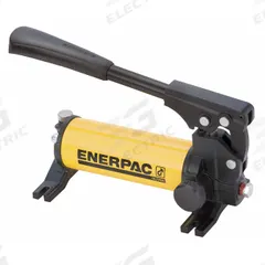 ENERPAC Hydraulic Hand Pump: 1 Stages, Single Acting, 2,850 psi Max. Pressure 1st Stage, Steel (MPN P18). Key specifications — Brand: ENERPAC; Cylinder Compatibility: Single Acting.