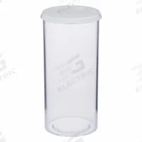 APPROVED VENDOR Vial with Cap: Sample, Polystyrene, 184.84 mL, 55.56 mm Body Dia, Non-Sterile, Round (MPN VIAL-50C-10). Key specifications — Sub-brand: plastic vials; Self-Standing: Self-Standing; Brand: APPROVED VENDOR; Vial Type: Sample; Body Color: Colorless; Includes Closure: Yes; Bottom Shape: Round; Thread Location: External.