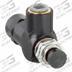 PNEUMADYNE INC Manual Air Control Valve: Three-Way / Two-Position, 1/4 in Push-On, Button, Closed (MPN A11-30-66). Key specifications — attr1092139: Brass; attr1092167: Spring Return; attr1092143: Closed; attr1092176: Normally Closed.