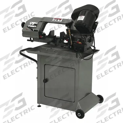 JET Band Saw: 2 in x 6 3/4 in/5 in x 6 in, 80 to 200, 45°, 90°, 1 Phase - Mitering Semi-Automatic Horizontal Band Saws