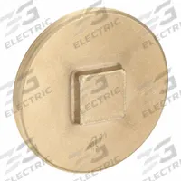 OATEY Plug: Plug, 4 in Fitting Pipe Size, NPT Threaded, Brass, 10 psi, Square Drive (MPN 42374). Key specifications — attr1362624: 10 psi.