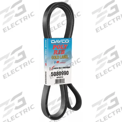 DAYCO Serpentine Belt: Serpentine Belt, K Belt Trade Size, V-Ribbed Belt - 7PK Series Micro-Ribbed V-Belts
