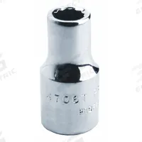 PROTO Socket: SAE, 1/4 in Drive Size, 7/16 in Socket Size, 12-Point, Std, Black Oxide, Socket (MPN J4714TB). Key specifications — attr1204417: PROTO; attr1204392: Black Oxide.