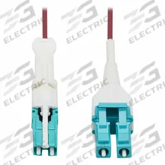 EATON TRIPP LITE Fiber Cable: Multi-Mode, 32.8 ft Lg, CS / PC Male End 1, LC / PC Male End 2, LSZH (MPN N822L-10M-MG). Key specifications — Fire Rating: Riser; Jacket Material: LSZH; Number of Fibers: Duplex; Fiber Type: OM4; Brand: EATON TRIPP LITE; End 1 Connection Gender: Male; End 1 Contact Type Finish: PC; End 2 Connection Gender: Male.