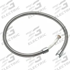 ZURN Pre-Rinse Hose: Stainless Steel, Chrome, 66 in Overall Lg, 1/2" Sprayer Connection Size, Hose (MPN Z80000-XL-H60). Key specifications — Sprayer Connection Size: 1/2"; Brand: ZURN; Color/Finish: Chrome; Includes: Hose; Material: Stainless Steel; Product Type: Pre-Rinse Hose.