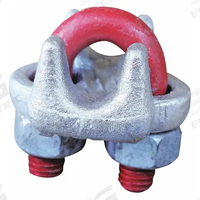 CROSBY Wire Rope U-Bolt Clip: 1/2 in Compatible Rope Dia, Steel, U-Bolt Clip, Forged - U-Bolt Clips