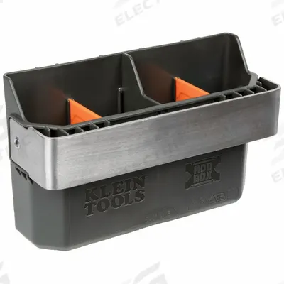 KLEIN TOOLS Tool Carrier Attachment: 3 13/16 in W x 5 in H x 8 1/8 in L, Metal/Plastic - MODBox Rail Attachments & Adapters