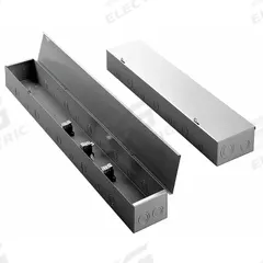 HOFFMAN Splitter Trough: Indoor, NEMA 1, Steel, 400 A Main Lug Current - Max, 2:1 Main Lugs (MPN AST4404R). Key specifications — Brand: HOFFMAN; Enclosure Material: Steel; Latch Type: Slot with Lockout Tab; Number of Branch Lugs: 6; Number of Main Lugs: 2:1.