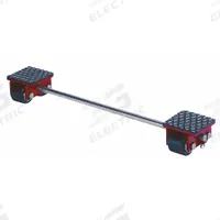 GKS-PERFEKT Machine Roller: 6,600 lb, 4 3/8 in Deck Ht, 5 7/8 in L x 5 7/8 in W, (4) Rollers, Fixed (MPN 3-10206). Key specifications — attr1344324: Rubber Padded; attr1344335: Connecting Bar; attr1344360: GKS-PERFEKT; attr1344361: Red.