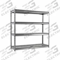 APPROVED VENDOR General Purpose Boltless Metal Shelving: Standalone, Extra Heavy Duty, 72 in x 24 in (MPN ATLAS722472-4G2000). Key specifications — Finish: Powder Coated; Maximum Post Load Capacity: 8000 lb; Decking Material: Steel; Color: Grey Vein; Beam Profile: Standard; Brand: APPROVED VENDOR; Duty Rating: Extra Heavy Duty; Side Panel: Open.