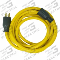 SOUTHWIRE Extension Cord: Outdoor Use, 20 ft Lg, Outlet, 1-15P, 10/4, STW, Yellow, Single Connector (MPN 65172840). Key specifications — Brand: SOUTHWIRE; Temperature Rating: -40 Degrees to 140 Degrees F; NEMA Plug Configuration: 1-15P.