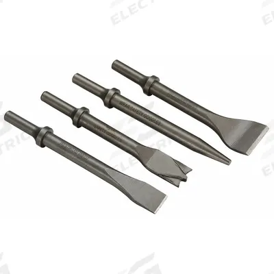 WESTWARD Chisel Set: 0.401 in Shank Size, Round, Round - Chisel Sets for Air Hammers