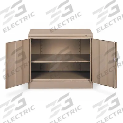 TENNSCO Storage Cabinet: 36 in x 18 in x 30 in, Swing Handle & Keyed, 24 ga Panel Thick - Commercial Shelf Cabinets