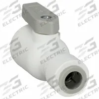 PARKER Manual Two-Way Ball Valve: 3/8 in, Polypropylene, Straight, Push x Push, Full Port Ball Port (MPN PP4VUC6-MG). Key specifications — Brand: PARKER; Handle: Lever.