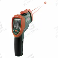 EXTECH Video IR Thermometer: VIR50, Avg/Difference/Max Temp/Min Temp, Adj @ 0.10 to 1.00, -58°, CE. Key specifications — Testing Functions: Minimum Temperature; Temperature Alerts: Low Temperature; Standards: CE; Resolution °F: 4°F; Manufacturer Part Number: VIR50; Mounting Style - NEW: Handheld Only; Intrinsic Safety - NEW: Not Specified Intrinsically Safe; Interface - NEW: USB.