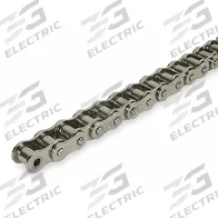DAYTON Roller Chain: Single Strand, 60, 3/4 in Pitch, Steel, 10 ft Overall Lg, Riveted Pin (MPN 2YDZ4)