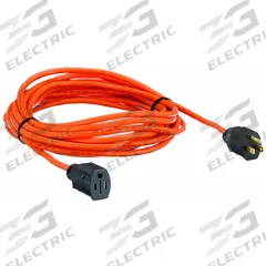 APPROVED VENDOR Extension Cord: Outdoor Use, 25 ft Lg, Outlet, 5-15P, 16/3, SJTW, Orange, 125V AC (MPN 52NY15). Key specifications — Brand: APPROVED VENDOR; Temperature Rating: -40° to 167°F; NEMA Plug Configuration: 5-15P.