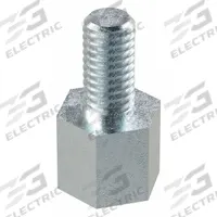 Standoff: Male x Female, M3x0.50 Thread Sz, 12 mm Lg, Hex, Steel, Zinc-Plated, 5.5 mm Hex Wd, 100 PK (MPN M11398.030.0005). Key specifications — Brand: APPROVED VENDOR.