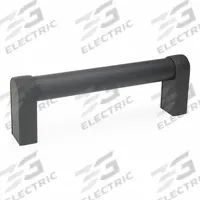 JW WINCO Pull Handle: Threaded Holes, Rear-Mount, 15.75 in Mounting Hole Center to Center, Black (MPN 28W400AT0K/A). Key specifications — Screw Size: M8; Brand: JW WINCO; Color: Black; _Leg Style: Black Powder-Coated Aluminum.