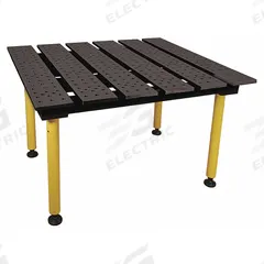BUILDPRO Welding Table: 36.5 in Ht, 46 in Dp, 47 in Wd, 2,600 lb Wt Capacity, Nitrided (MPN TMQA54746). Key specifications — Manufacturer Part Number: TMQA54746; Brand: BUILDPRO; Hole Diameter: 5/8 in.