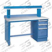 LISTA Workbench: Fixed Ht, Laminate, 72 in x 30 in, 1,000 lb Overall Load Capacity, Blue, Blue (MPN XSTB23-72PT/BB-IRS). Key specifications — Height Adjustability: Fixed Height; Brand: LISTA; Color: Blue.