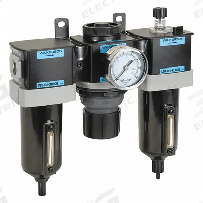 WILKERSON Filter/Regulator/Lubricator: 3/8 in NPT, 90 cfm, 250 psi Max Op Pressure - Wilkerson Filter, Regulator & Lubricators (FRLs)