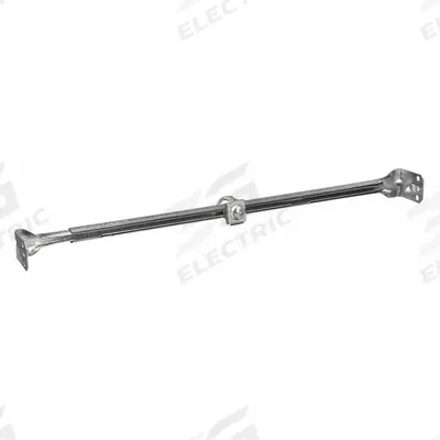 RACO Adjustable Bar Hanger: Steel, Silver, 14.38 in Overall Wd - Mounting Accessories for Electrical Boxes