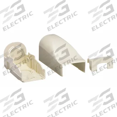 LEGRAND Entrance End Fitting: PN10, 1 3/4 in Wd, 3/4 in Ht, Plastic - End Fittings for Nonmetallic Single-Channel Raceways