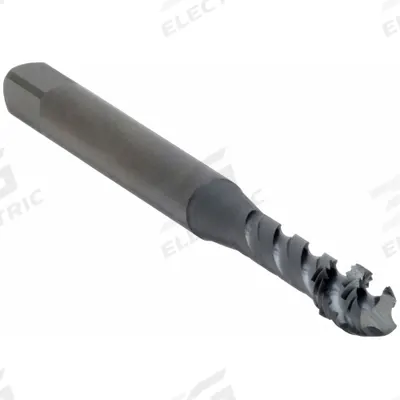 OSG Spiral Flute Tap: M3.5x0.6 Metric, D4 / 4H-6H, 3 Flute - Spiral-Flute Taps for Steel & Stainless Steel