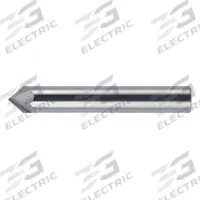 CLEVELAND Chamfer Mill: Carbide, 2 Flute, 120°, 3/8" Mill Dia, 2-1/2" OAL (MPN C61127)