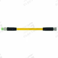 Cordset: M8 Male Straight X M8 Female Straight, 3 Pins, Yellow, PUR, 0.6 m Cable Lg (MPN 7000-88001-0300060). Key specifications — Cable Jacket Color: Yellow; End 1 Mounting Orientation: Straight; End 1 Gender: Male; End 1 Connection Type: M8; Cable Jacket Material: PUR; Brand: MURRELEKTRONIK; IP Rating: IP68; End 2 Connection Type: M8.