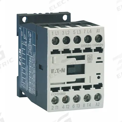 EATON Magnetic Contactor: Non-Reversing, 4 Poles, 4NO Contacts, 12 A - Non-Reversing IEC Contactors