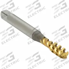 OSG Spiral Flute Tap: M3x0.5 Metric, 6H, 2 Flute, Bottoming Chamfer, TiN Coated High Speed Steel (MPN 2988005)