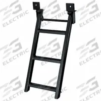 BUYERS PRODUCTS Retractable Truck Steps: 14 1/4 in Step Wd, 2 1/4 in Step Dp, Steel, Black (MPN RS3). Key specifications — Material: Steel; Color: Black; Step Tread: Non-Slip.