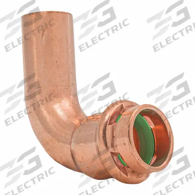 QUICKFITTING SUREPRESS Press Copper 90-Degree Elbow: 1/2 in CTS x 1/2 in CTS size - Plumbing Copper & Bronze Press Tube Fittings with Seal Window