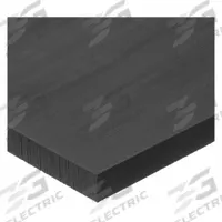 UHMW Polyethylene Bar: 0.125 in Thick, 3 in x 4 ft, Opaque, Black, 4,400 psi Tensile Strength (MPN PS-UHMW-ESD-70). Key specifications — Impact Strength: 16.0 ft-lb/in; Backing Type: No Backing; Clarity: Opaque.