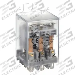 DAYTON Flange Mount Relay: Surface (Side Flange) Mounted, 12V DC, 3PDT, 11 Pins/Terminals (MPN 1EJD1). Key specifications — Brand: DAYTON; Mounting Style: Side Flange; Electrical Connection: Quick-Connect Terminal; Manufacturer Part Number: 1EJD1; Series: Dayton.