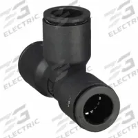 LEGRIS Push-Fit Tee Fitting: 14 mm OD x 14 mm OD x 14 mm OD Size, 71 mm Overall Lg, Black, 10 PK (MPN 3104 14 00). Key specifications — Brand: LEGRIS.