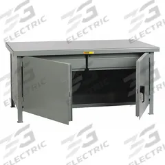 LITTLE GIANT Cabinet Workbench: Steel, 72 in x 30 in, 10,000 lb Overall Load Capacity, Gray (MPN WWC-3072-2HD). Key specifications — Assembly: Fully Assembled; Brand: LITTLE GIANT; Included Components: No Additional Components.
