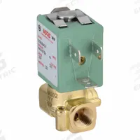 ASCO Solenoid Valve: 2-Way, Normally Closed, 1/8 in Pipe Size, 24V DC, Compact, Brass Body, FKM Seal (MPN SC8256A002V). Key specifications — Pipe Size: 1/8 in; Voltage: 24V DC; Brand: ASCO.