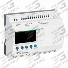 SCHNEIDER ELECTRIC Compact Smart Relay: (12) Resistive, (8) Relay, 24V AC : 24V DC (MPN SR2B201BD). Key specifications — Brand: SCHNEIDER; Clock Included: Clock Included; Number and Type of Inputs: (12) Resistive; Number and Type of Outputs: (8) Relay.