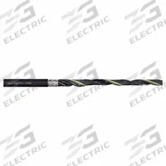 CHAINFLEX Control Cable: 17 AWG, 2 Conductors, Order by the Foot, PVC Jacket, 300 V (MPN CF881-10-02). Key specifications — Conductor Material: Copper; Conductor Configuration: Single; Minimum Bend Radius Factor - Fixed: 7 x OD; Minimum Bend Radius Factor - Flexible: 10 x OD; Includes Ground: No; Minimum Bend Radius Factor - E-Chain: 12.5 x OD; Resistance Properties: Oil and Grease Resistant; Standards: NFPA 79-2012 Chapter 12.9.
