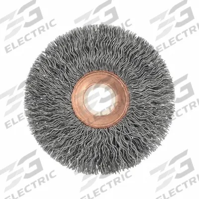 APPROVED VENDOR Wire Wheel Brush: Crimped Steel, 2 1/2" Dia x 1/2" Wd - Light-Cleaning Brushes for Carbon Steel